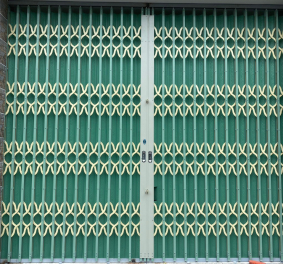 CỬA KÉO ĐÀI LOAN CÓ LÁ MÀU XANH, NHÍP KEM - ĐỘ DÀY 9DEM